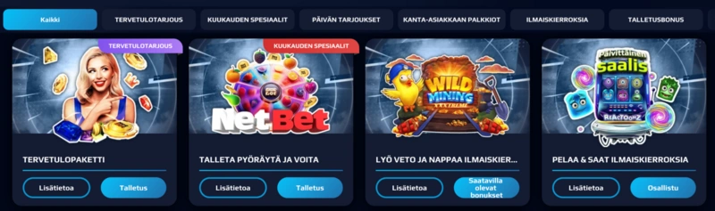 NetBet Bonuses